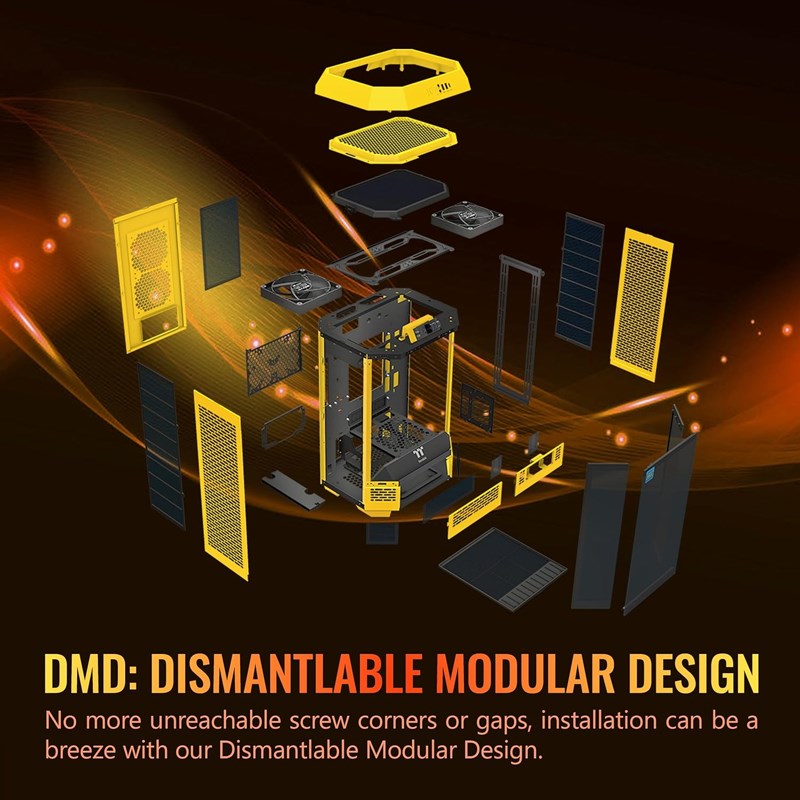 Thermaltake The Tower 300 M-ATX Micro Tower Gaming PC Case - Bumblebee (2 PWM Fans Included) Thermaltake The Tower 300 M-ATX Micro Tower Gaming PC Case - Bumblebee (2 PWM Fans Included)